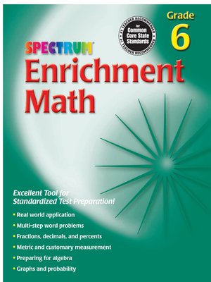cover image of Enrichment Math, Grade 6